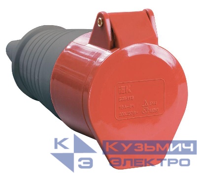Розетка кабельная 32А 380В 3P+PE+N ССИ-225 IP44 IEK PSR22-032-5