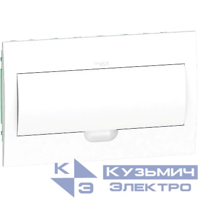 Бокс встраиваемый СП City9 Box 1 ряд 18мод IP40 IK07 63А 2 клеммы с бел. дверцей SE EZ9E118P2FRU