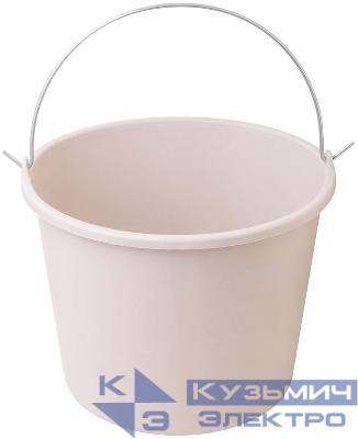 Ведро строительное 12л эластичное для перемешивания раствора пластик. КУРС 04083