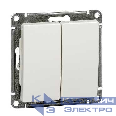 Выключатель 2-кл. СП W59 10А IP20 10AX механизм бел. SE VS510-252-1-86