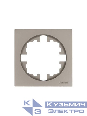 Рамка 1-м OSEN горизонт. квадрат титан LEZARD 743-3700-146