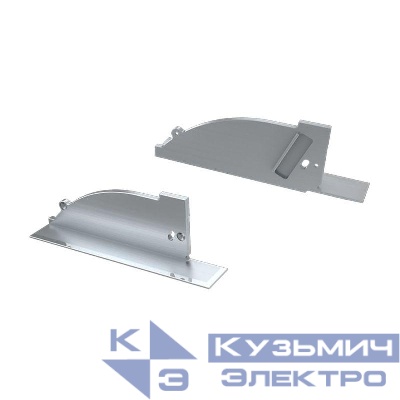 Заглушка для ALM-ARC-SIDE серая правая с отверстием металл Arlight 026792