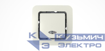 Выключатель 1-кл. СП Lillium 10А IP20 без вставки с подсветкой бел. Makel 71021