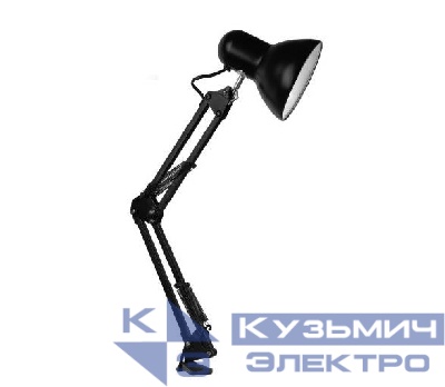 Светильник настольный TBL-01 под лампу Е27 на струбцине черн. ФАZА 5046238