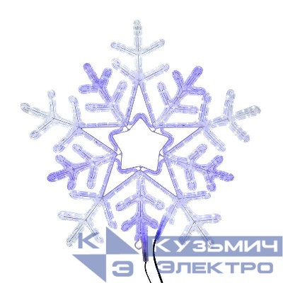 Фигура светодиодная "Снежинка" 60х60см 360LED бел./син. 50Вт 220-240В IP65 с контроллером Neon-Night 501-531