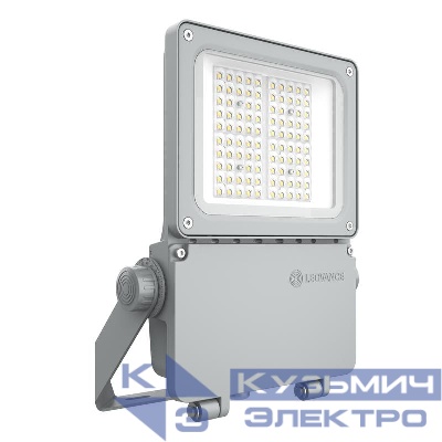 Прожектор светодиодный ДО 40Вт 4000К 6200лм 55град.х120град. асимметричный сер. LEDVANCE 4099854373213