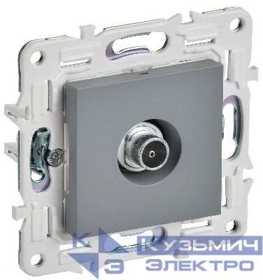 Розетка TV оконечная SKANDY SK-A12Gr сер. IEK SK-A10-O-K03