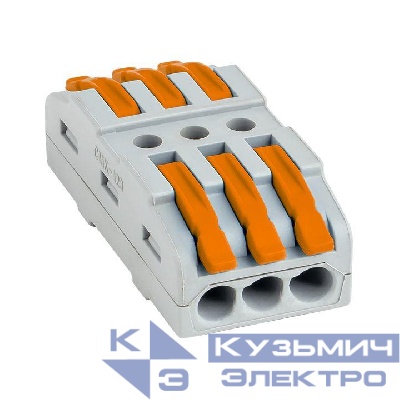 Клемма строительно-монтажная СМК проходная 222-423 3п 0.08-4кв.мм (уп.25шт) PROxima EKF plc-smk-423