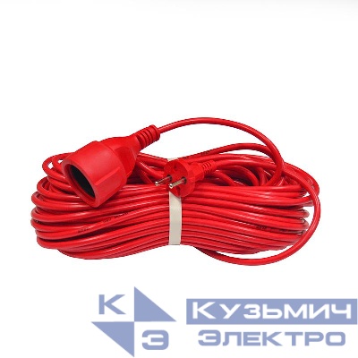Удлинитель-шнур 1х30м без заземл. 10А IP20 2.2кВт ПВС 2х1 DOMTOK 2490