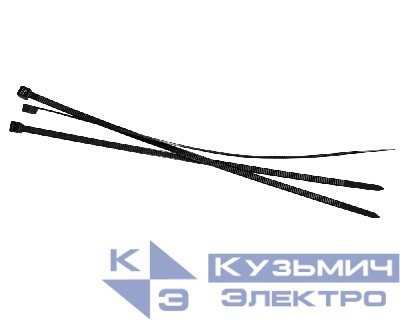 Стяжка нейлоновая 250*4,6 / 100 шт / светостойкая (черная), NETKO Optima "SZ"