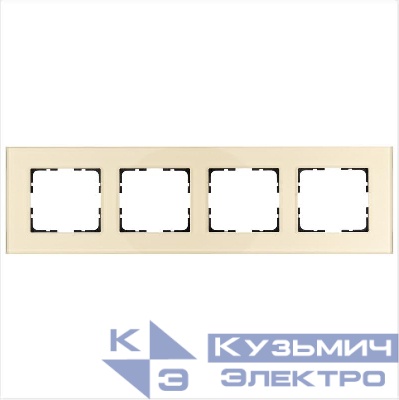 Рамка 4-м G-Glass стекло шампань Champagne Gold Jasmart G1004GG