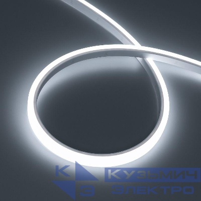 Лента светодиодная WAVE-TOP-PU-A144-10x10mm 24В White 5700К 5Вт/м IP68 wire x1 вывод боков. герметичная (уп.1м) Arlight 052596