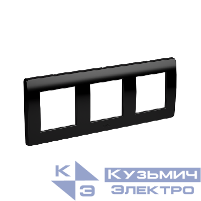 Рамка 3-м 3х2мод. Brava черн. DKC 75013B