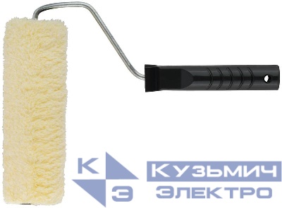 Валик 200мм с ручкой полиакрил. желт. КУРС 02593