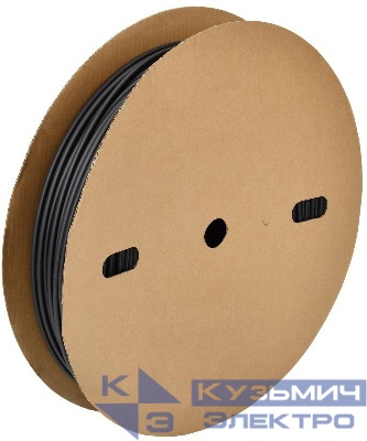 Трубка термоусадочная ТТУ нг-LS 4/2 черн. (уп.200м) IEK UDR10-004-002-200-K02