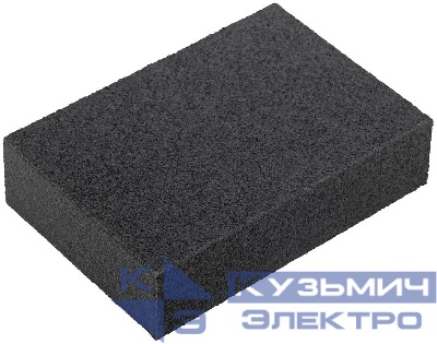 Губка шлифовальная 100х70х25мм Р 80 алюм./оксидная FIT 38353