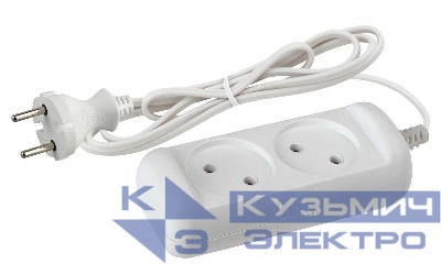 Удлинитель 2х5м без заземл. 6А IP20 UX-2-5m ШВВП 2х0.75 Эра Б0038559