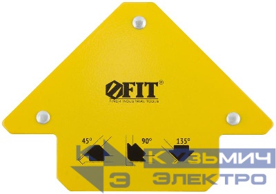Угольник для сварки магнитный тип "стрелка" усилие до 11кг FIT 81801