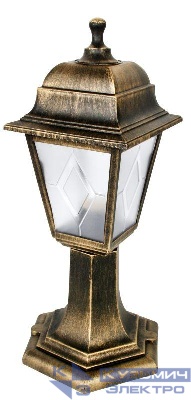 Светильник садово-парковый PP4204 C64 НТУ 04-60-001 У1 "Оскар" 4-гран. пласт. +пласт. черн. бронза Camelion 13840