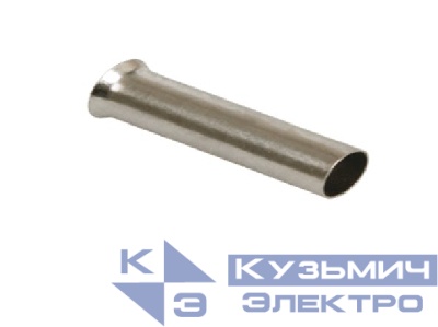 Штыревой втулочный кабельный наконечник EN 7512 (НШВ F=12мм) 0,75мм2, неизолированный, 100 шт, NETKO Optima