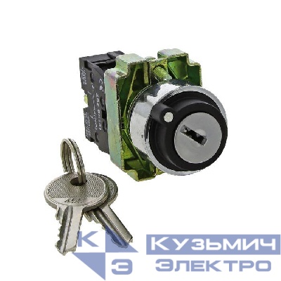 Переключатель BG73 3P с замком (возврат.) 2NO EKF xb2-bg73