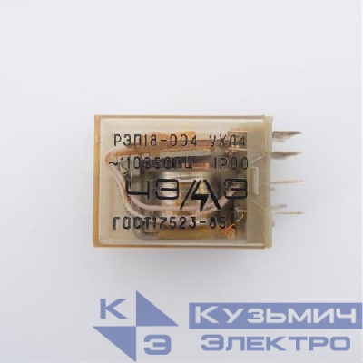 Реле промежуточное РЭП-18-004 24В AC с розеткой ЧЭАЗ A8119-77966327