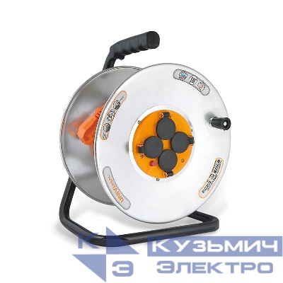 Удлинитель на катушке 4х40м с заземл. 16А IP44 У16-041 ПВС 3х1.5 термозащита с защ. крышкой UNIVersal 9633073