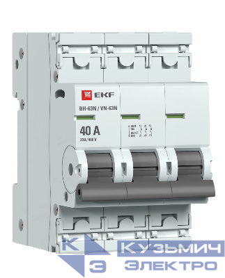 Выключатель нагрузки 3п 40А ВН-63N PROxima EKF S63340