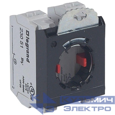 Блок контактов 3п +2хНЗ адаптер без инд. с инд. с пруж. клеммами Osmoz Leg 023106