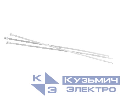 Стяжка нейлоновая 250*3,6 / 100 шт (белая), NETKO Optima "SZ"