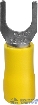 Наконечник кабельный вилочный изолированный (НВИ) 61 064 NET-PTI-6-6-B50 (уп.50шт) Navigator 61064