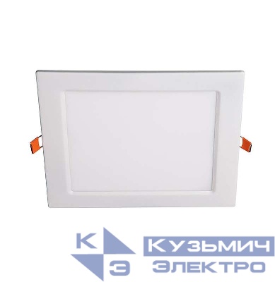 Светильник светодиодный PPL-S WH 15Вт 4000К IP40 190мм ДВО встраив. ультратонкий квадрат JazzWay 5008380A