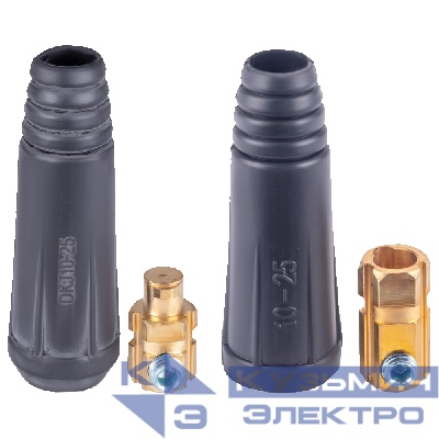 Diamond Industrial Разъём кабельный DKJ10-25 200А "папа-мама кабельная" для сварочного аппарата Diamond Industrial 0
