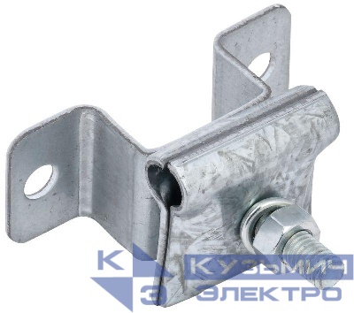 Держатель-зажим соединительный проводника кругл. 6-12мм опорный L30-40мм оцинк. сталь IEK ZHC81-11-1-16-040