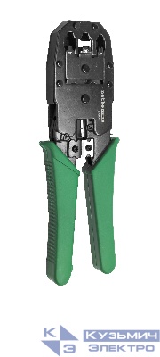 N-200 Инструмент для обжима (кримпер)  8P8C/RJ45,6P6C/RJ12,6P4C/RJ11,6P2C,4P4C,4P2C/Plugs&Dec/ OFF set plug 6P6C  металлический, NETKO Optima