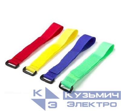 Хомут для кабеля липучка WAS-290-RD 290х20мм с застеж. красн. Hyperline 16957