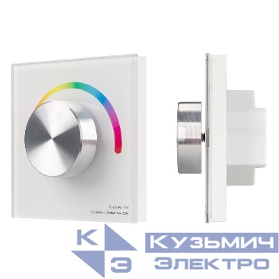 Панель SMART-P8-RGB-G-IN White (12-24В 3х4А Rotary 2.4G) (IP20 пластик) Arlight 033764