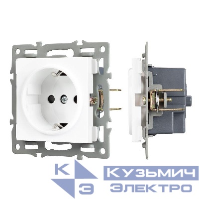Механизм электрической розетки SCT-MEU1-PL-WH (250В 16А) Arlight 043730