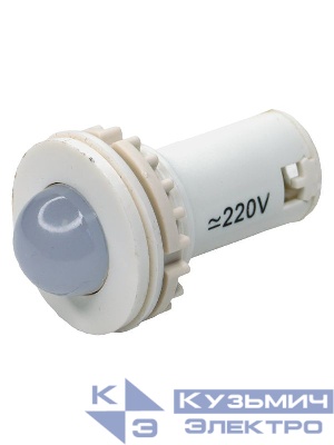 Лампа светодиодная коммутаторная СКЛ-11-Б-2-220 белая 220В AC/DC d27 сила света 20 мКд Электротехник ET514684