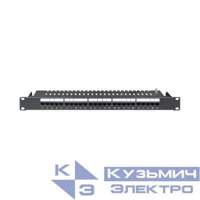 Патч-панель телефонная 19дюйм 1U CAT3 25 портов RJ45 DKC RN3PP251