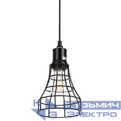Светильник подвесной PL10 BK макс. 60Вт E27 d135мм металл черн. ЭРА Б0037457