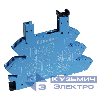 Розетка с безвинт. клеммами FINDER 93513240