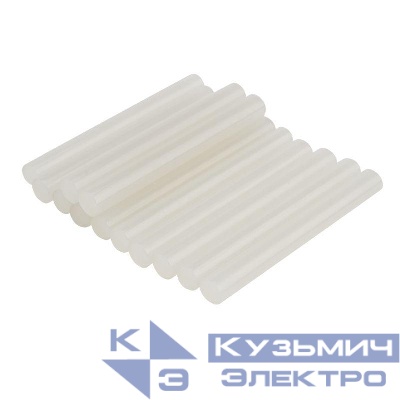 Стержень клеевой d11.3мм L100мм светящийся прозр. (блист.12шт) Rexant 09-1260