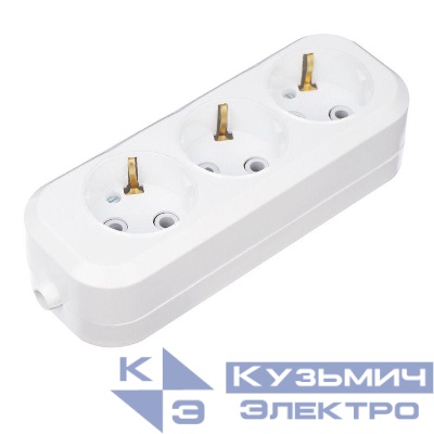 Колодка удлинителя 3-м с заземл. Rexant 11-8704