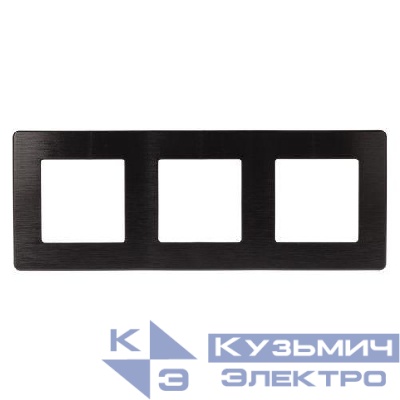 Рамка 3-м 12-5103-06 сатин черн. Эра Б0052524