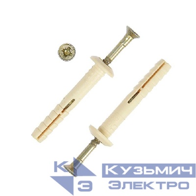 Дюбель-гвоздь нейлон гриб. SMX-G 6х40 (уп.2000шт) Tech-KREP 133395