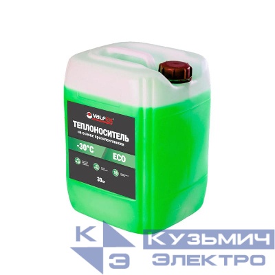 Теплоноситель ECO -30 (на основе пропиленгликоля) 10кг (60шт пал.) VALFEX VF.TZ.30010