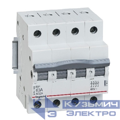 Выключатель-разъединитель 4п 63А RX3 ИЭК Leg 419331