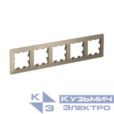 Рамка 5-м AtlasDesign Air шампань/дым. черн. SE ATN220505