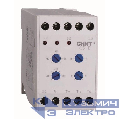 Реле контроля фаз XJ3-D AC 380В CHINT 284003